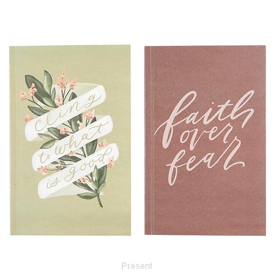 Notebook set, Cling to what/Faith over f