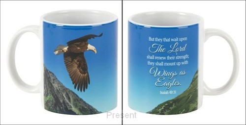 Ceramic Mug, Eagle Isaiah 40:31