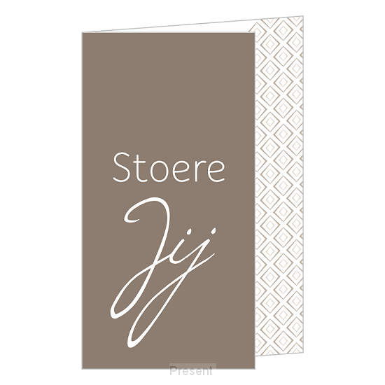 Wenskaart: Stoere jij