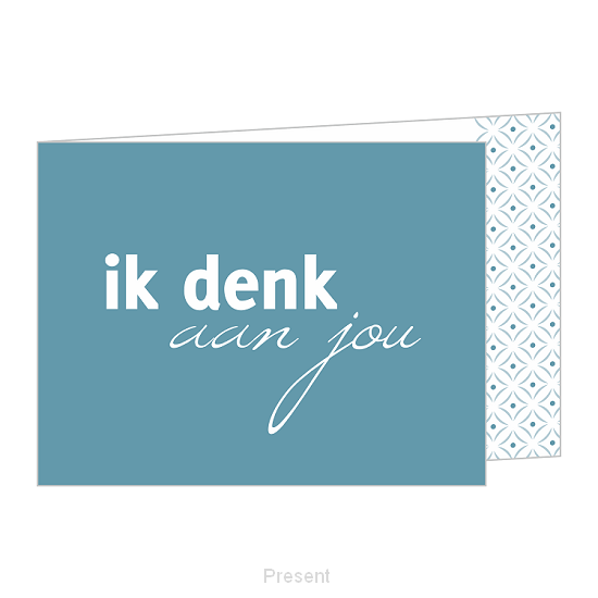 Wenskaart: Ik denk aan jou