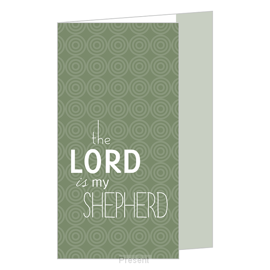 Wenskaart: The Lord is my Shepherd