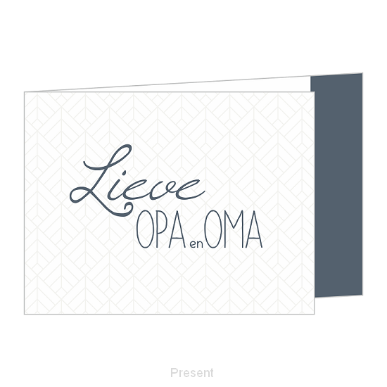 Wenskaart: Lieve opa en oma