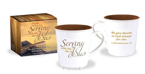 Mug Ceramic, Serving Joy Jesus