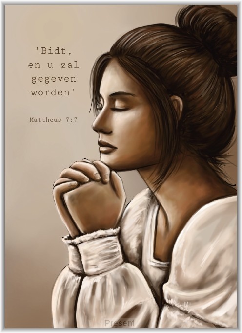 Enkele kaart: Ja ook de haren uws hoofds