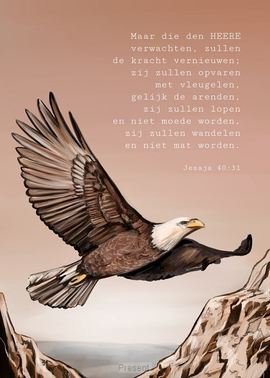 Poster A5: Maar die den HEERE verwachten