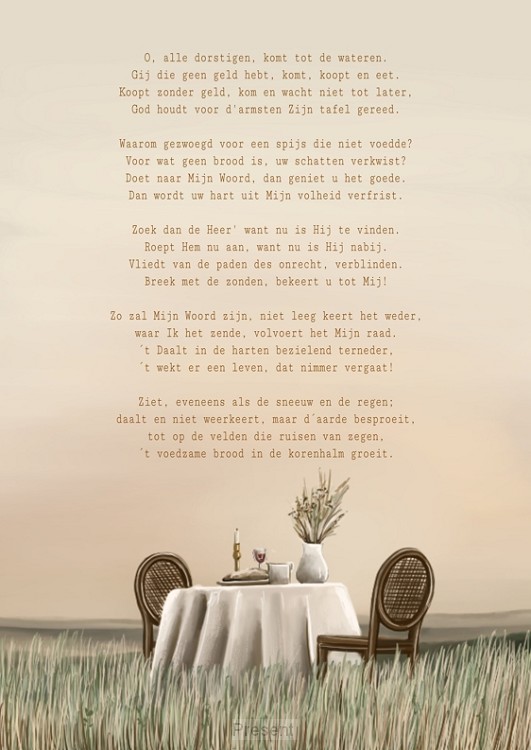 Poster A5: O, alle dorstigen