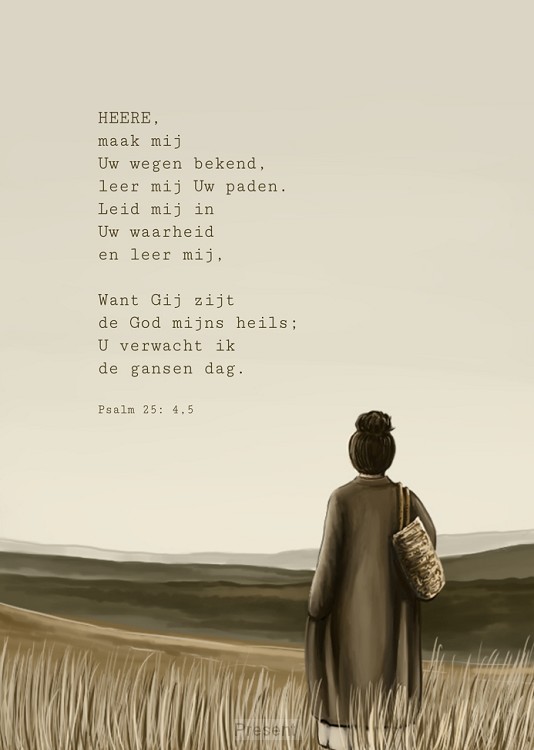 Kaartje A7: HEERE, maak mij Uw wegen