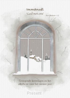 Kaartje A7: Gez. Kerstdagen Immanuel