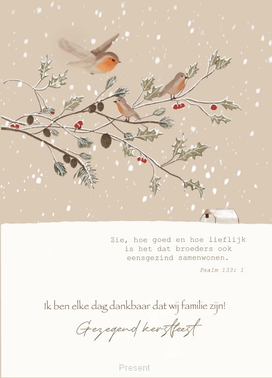 Enkele kaart: Ik ben elke dag dankbaar