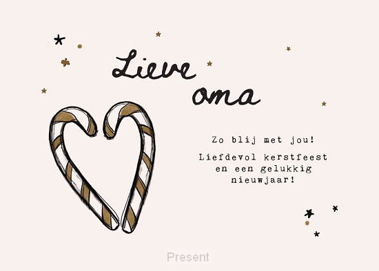 Enkele kaart: Lieve oma