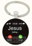 Keyring Metal/Epoxy Jesus calling