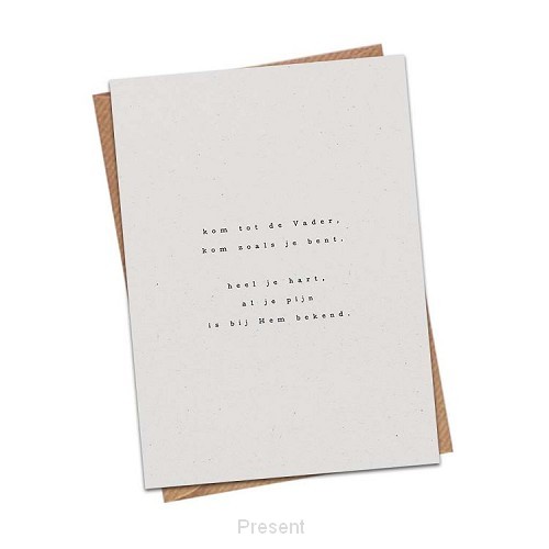 Kaart opwekking 599 kom tot de Vader