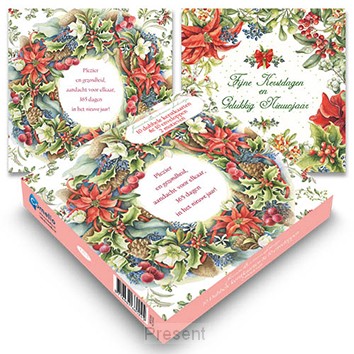 Kerstdoosjes (10 st): Hulstbesjes