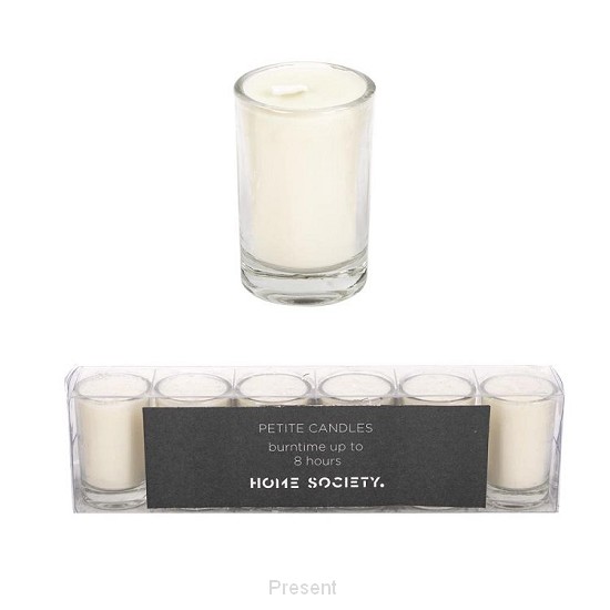 Votive Candle White set 6
