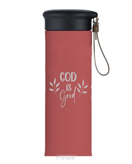 Thermos bottle, God is Good-Maroon