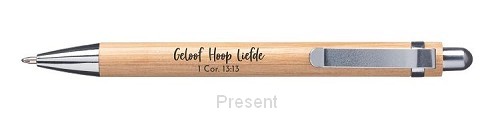 Bamboe Pen, Geloof Hoop Liefde