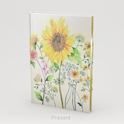Bookbound Journal: Watercolor Sunflower