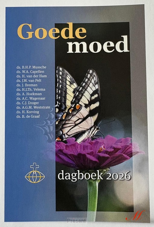 Goede moed - dagboek 2026 grote letter