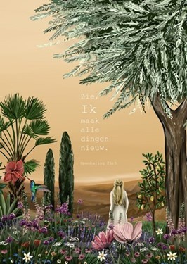 Canvas: A4 Zie, Ik maak alle dingen nieu