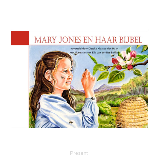 In dit prentenboek wordt de waargebeurde geschiedenis van Mary Jones en haar Bijbel op een eenvoudige wijze naverteld aan jonge kinderen.
Het boek telt 35 hoofdstukken. De 35 illustraties zijn getekend door Ella van der Bas-Bakker. De ene helft is fullcolour, de andere zwart-wit. Het boek is voor te lezen voor kinderen vanaf 4 jaar. Het is zelf te lezen voor kinderen vanaf 7 jaar.
Gebonden, 76 blz.
Paperbackeditie van titel BK61, in kleinere uitvoering.
76 blz.