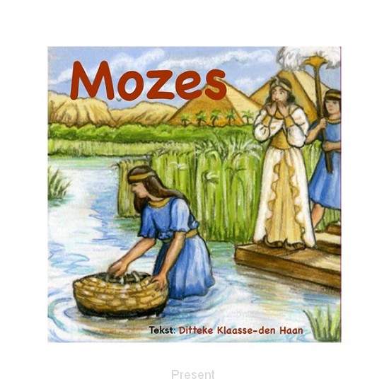 In dit peuterboekje wordt de Bijbelse geschiedenis uit Exodus 2 op een heel eenvoudige wijze verteld. Elke linkerbladzijde bevat 4 regels tekst. Rechts staat een tekening van Ella van der Bas-Bakker. Onder aan de bladzijde staat een vraag. Voorlezer en kind kunnen samen in gesprek gaan over de het verhaal en de betekenis daarvan.
Leeftijd: 2-4 jaar.
18 x 18 cm.
Gebonden, 27 blz.