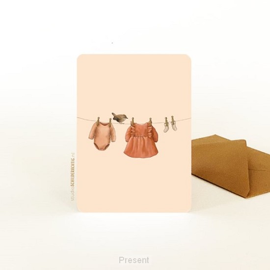 Enkele kaart: Geboorte meisje