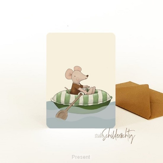Enkele kaart: Muis bootje