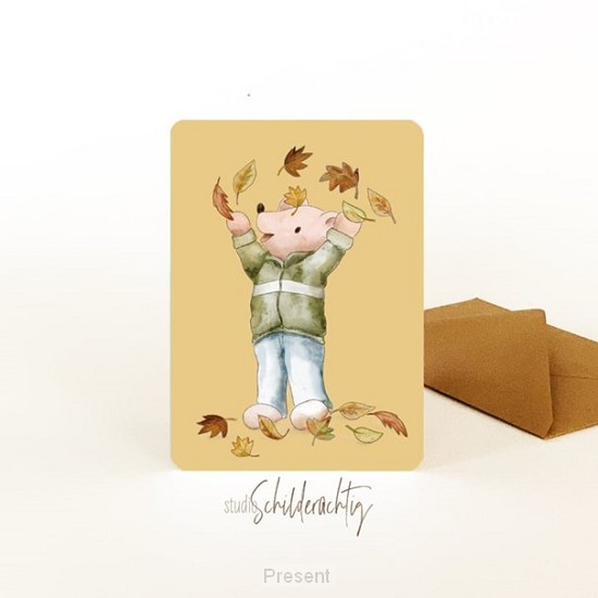 Enkele kaart: Blaadjesbeer