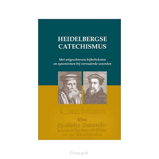 Heidelbergse Catechismus met uitgeschreven Bijbelteksten en synoniemen.
Gebonden.
237 blz.