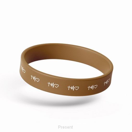 Siliconen armbandje: Geloof hoop liefde
