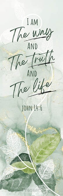 Boekenlegger watercolors: I am the Way