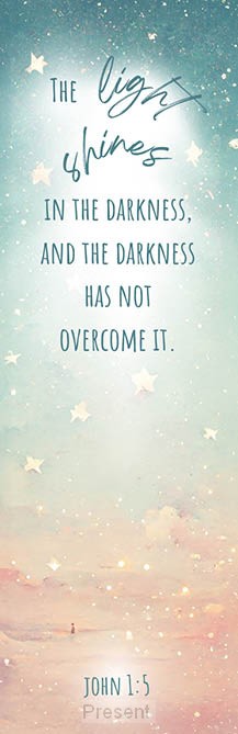 Boekenlegger watercolors: Light shines