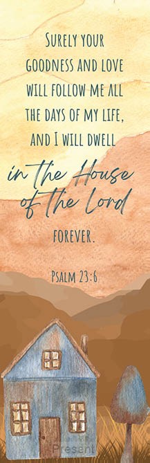 Boekenlegger watercolors: House of the