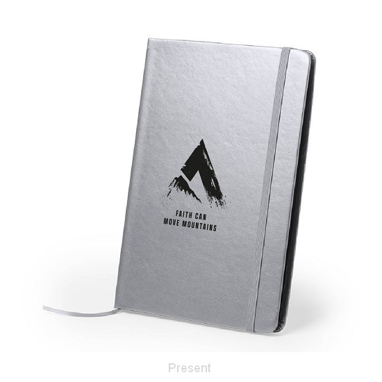 Metallic notitieboek: Faith can move