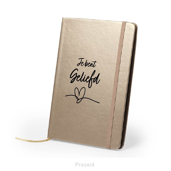 Metallic notitieboek: Je bent geliefd