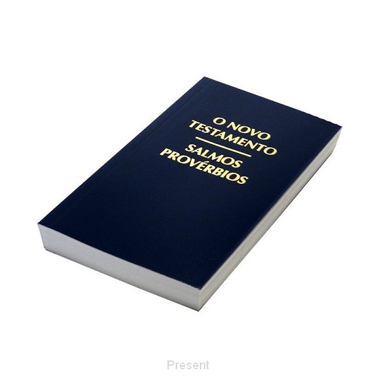 Nieuwe Testament met Psalmen en Spreuken.
14,5 x 9 cm.