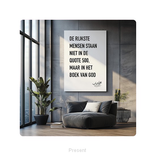 Visje cadeaubordje: Quote 500