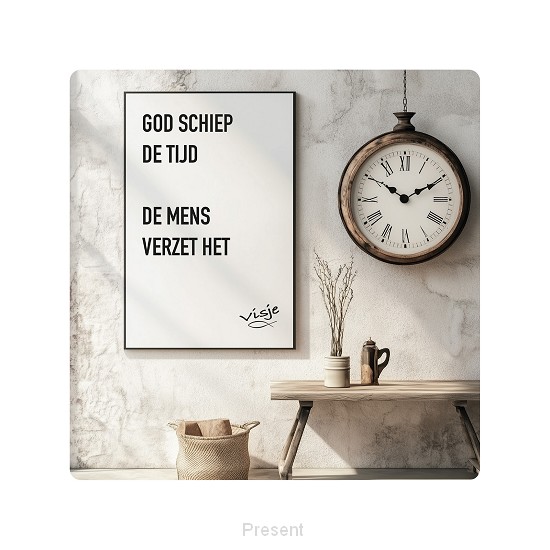 Visje cadeaubordje: De tijd