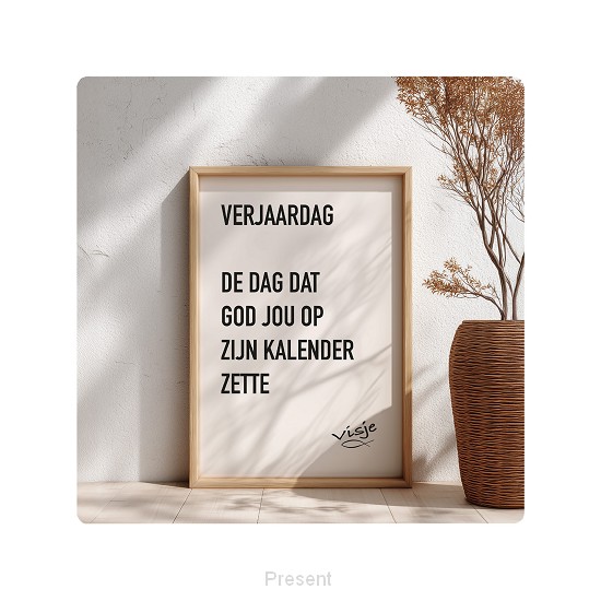 Visje cadeaubordje: Advent