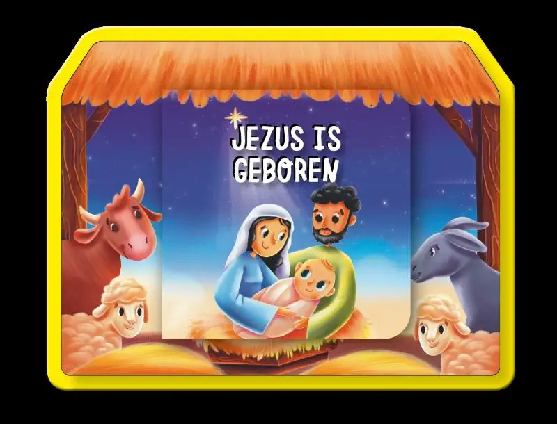 Jezus is geboren op foam