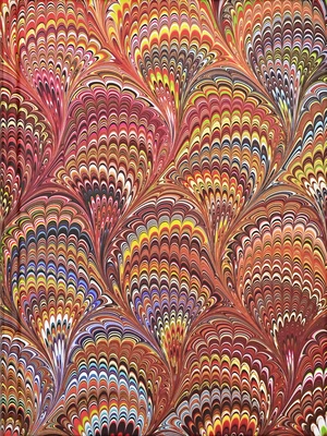 The artisans of Venice have been creating beautiful marbled papers for hundreds of years. This journal's binding pays tribute to the historic Venetian art of marbling.