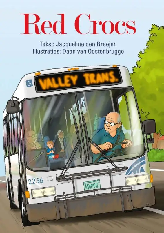 Red crocs Engelstalig