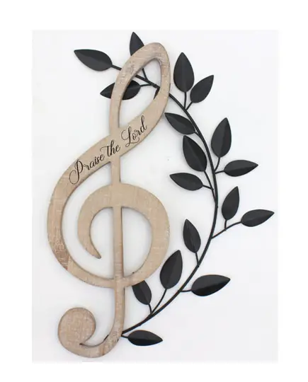 Wall Art G-cleff Praise the Lord 41x28cm