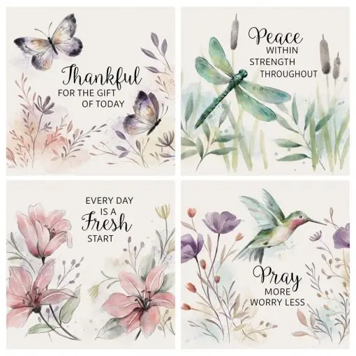 Coaster Set (4) Nature Faith