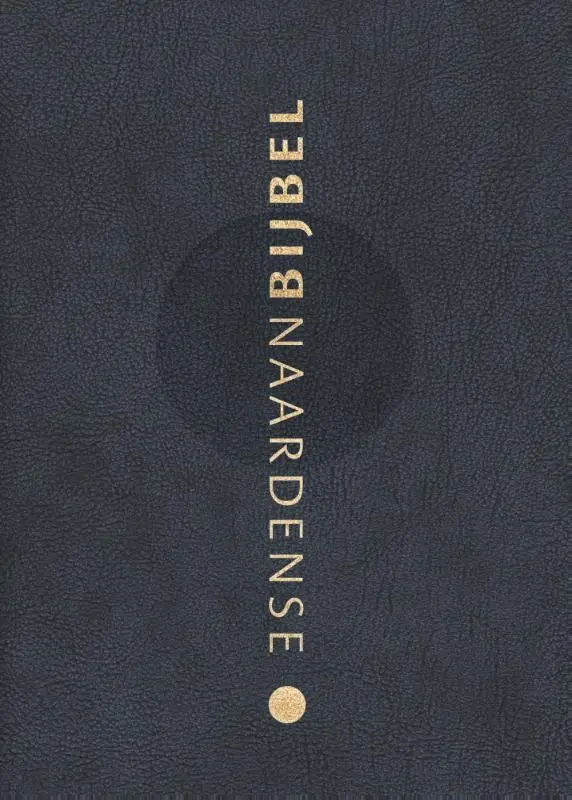 Bijbel nachtblauw, gebonden leer
