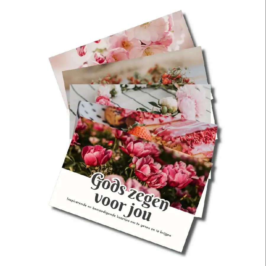 Kaartjes in doosje: Gods zegen voor jou