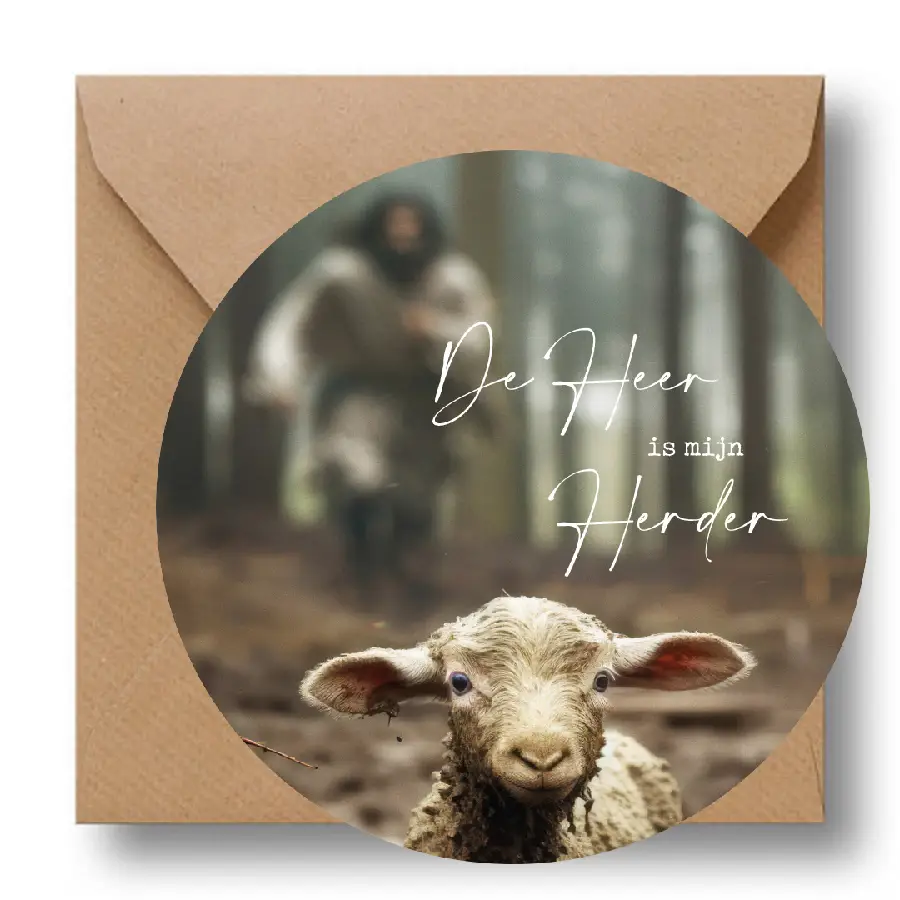 Cirkelkaart: De Heer is mijn Herder