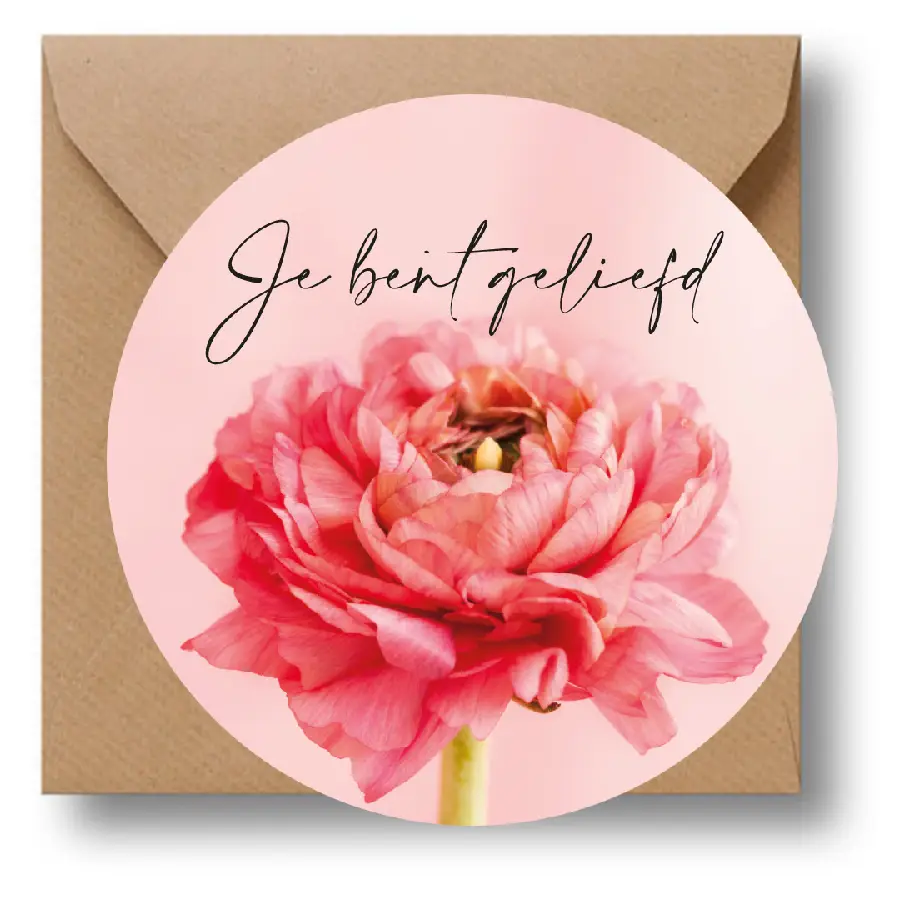 Cirkelkaart: Je bent geliefd