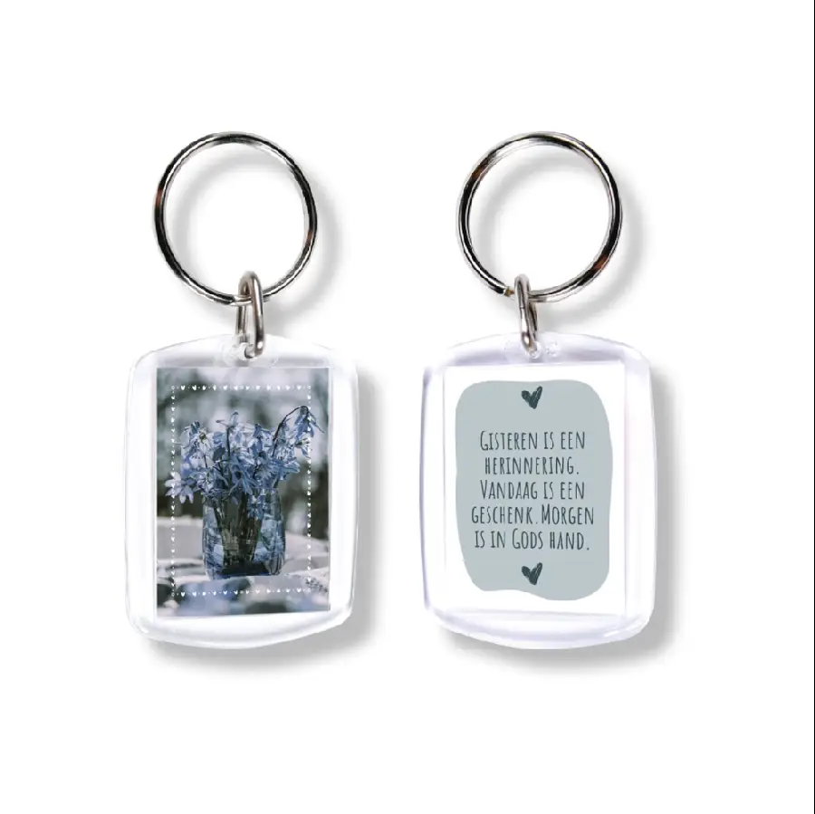 Sleutelhanger Gisteren is een herinnerin