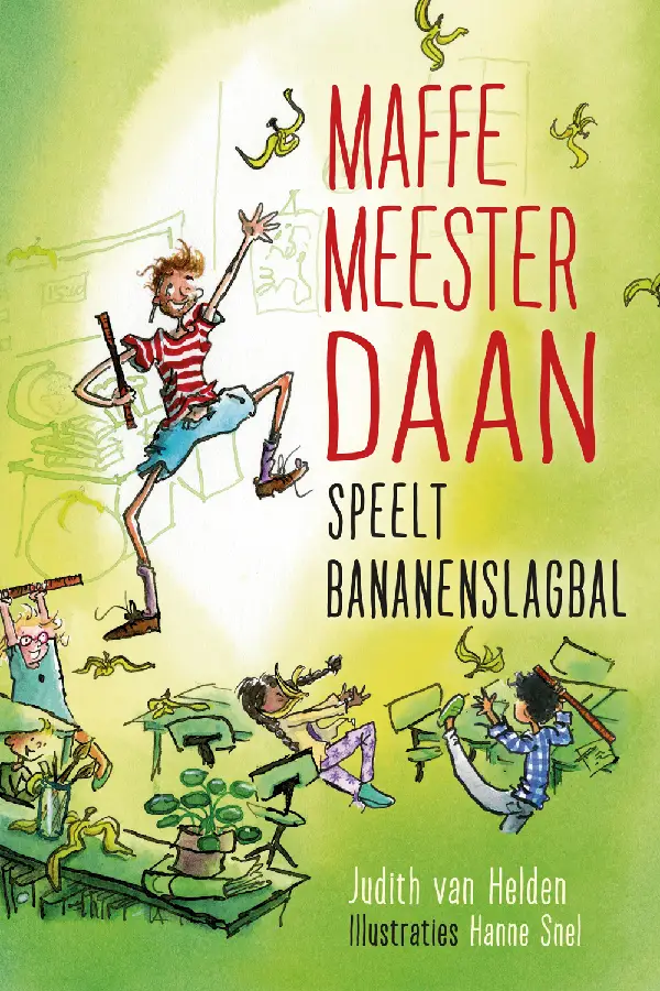 Maffe Meester Daan speelt bananenslagbal is het eerste deel in een humoristische serie over avonturen op school. In de klas van meester Daan gaat het er vaak net even anders aan toe dan in andere klassen. Er vliegen bananenschillen door het lokaal tijdens de rekenles en zijn leerlingen moeten verplicht patat eten. De taalles heeft soms meer weg van verstoppertje spelen en spieken is verplicht. Leren de leerlingen eigenlijk wel iets bij meester Daan?

Achterin het boek zijn per hoofdstuk enkele vragen opgenomen. Deze kunnen gebruikt worden bij het voorlezen van dit verhaal. De vragen dragen bij aan de sociaal-emotionele ontwikkeling en het tekstbegrip.